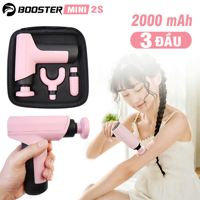 súng massage Booster 2S dung lượng pin lớn