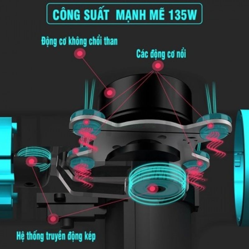 Booster M2-B 24V sử dụng công suất 135W hoạt động ổn định và mạnh mẽ