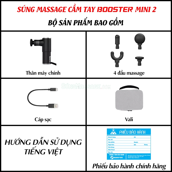 Súng massage cầm tay Booster MINI 2