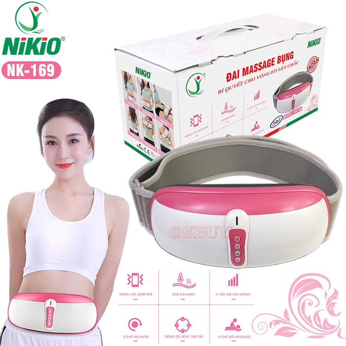 Máy massage bụng Nikio NK-169 giúp giảm mỡ 