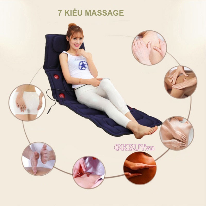 Nệm massage có thể giúp bạn giảm đau nhức, cải thiện sức khỏe vô cùng tốt