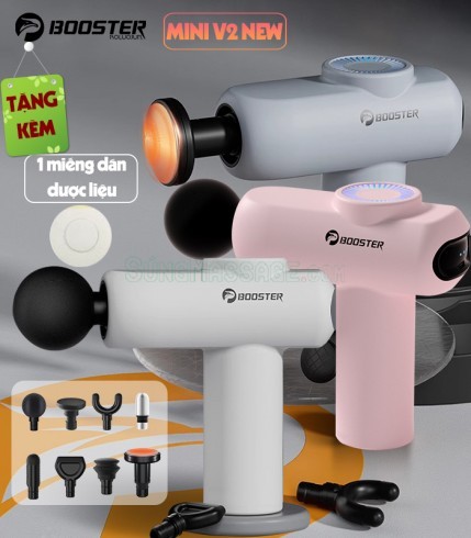 Súng massage cầm tay cao cấp Booster Boluojun MINI V2 New - 8 đầu massage