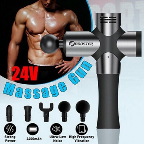 Súng massage gun dòng cao cấp Mỹ Booster PRO 3 - 126W 6 đầu