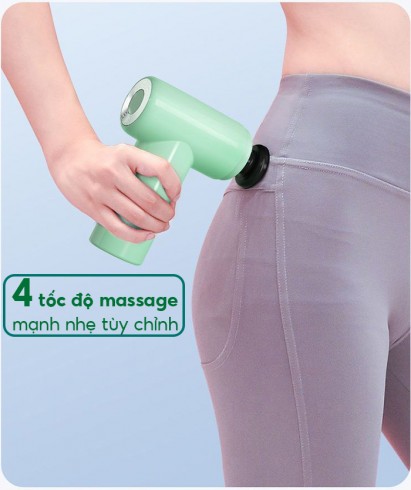 Súng massage cầm tay mini Booster X6 - Giãn cơ giảm đau nhức toàn thân
