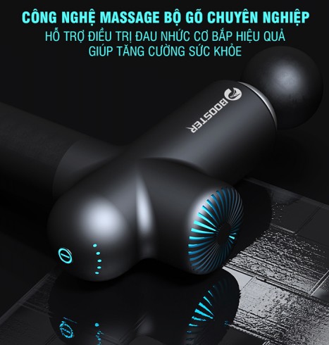Súng massage giãn cơ Mỹ Booster Lightsaber AI - Tặng đế sạc